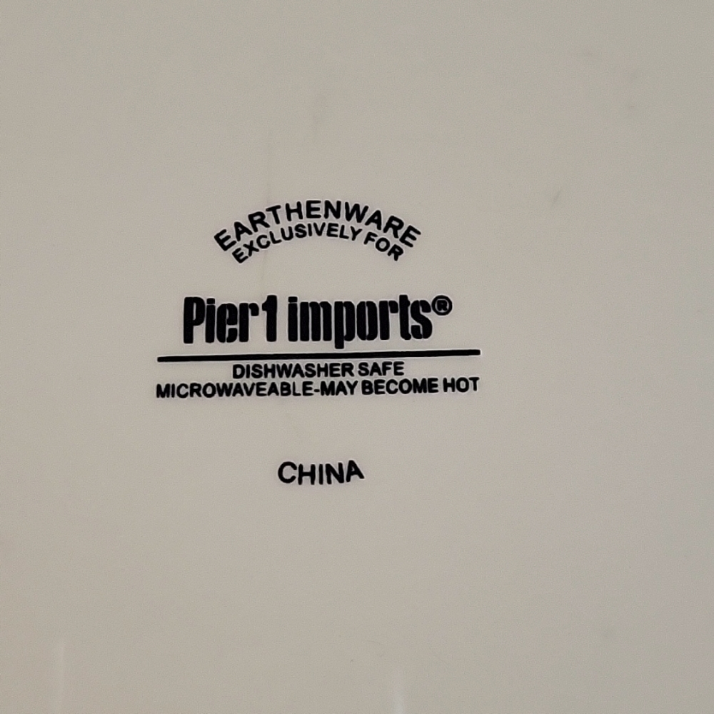 1 Vtg Sandpiper Pier 1 Imports Earthenware Plate - Picture 4 of 4